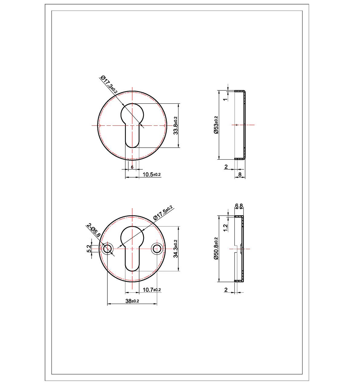 Escutcheon Spec Sheet