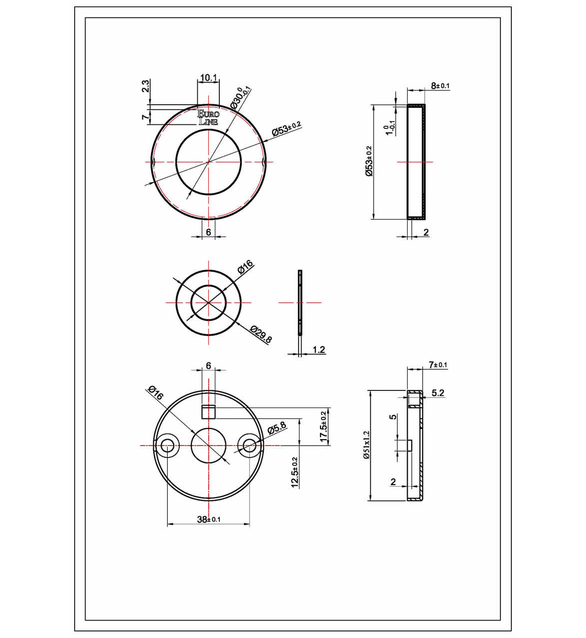 Tube Lever LV5 Rose