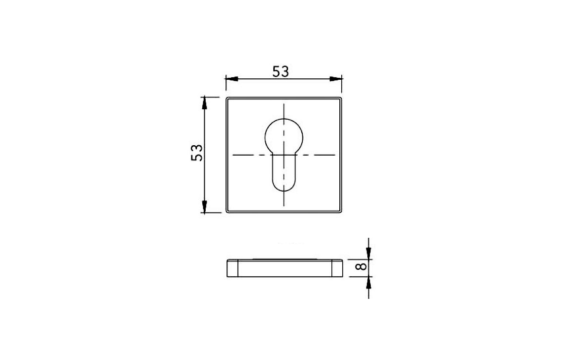 Square Cover Escutcheon