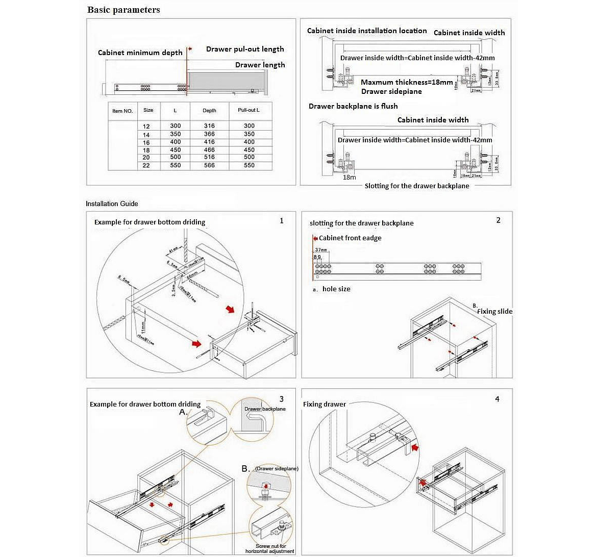 Slide Spec Sheet