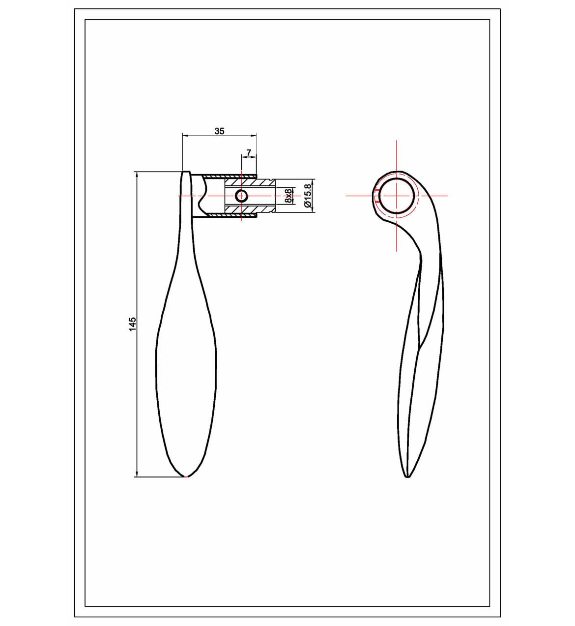 Solid Lever Handle LV1