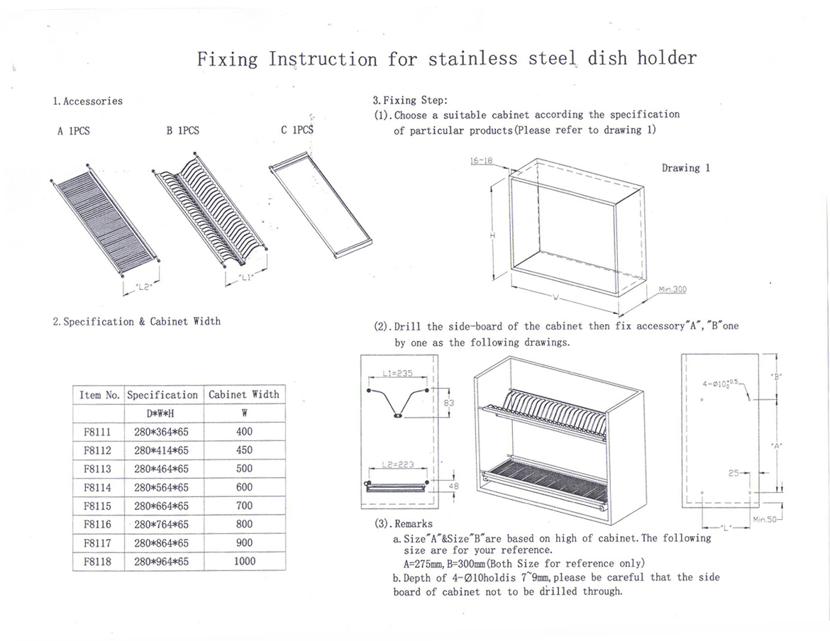 STAINLESS STEEL DISH DRYING RACK